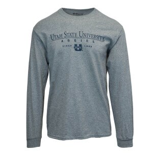 Utah State University Since 1888 Long-Sleeve T-Shirt Heathered Gray